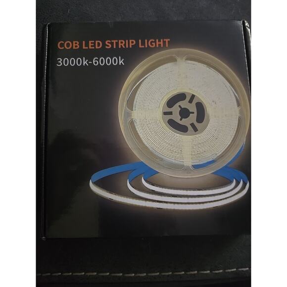 COB LED Strip Lights 6000K 16.4ft DC 24V Dimmable White Flexible LED Tape Light - Picture 8 of 8